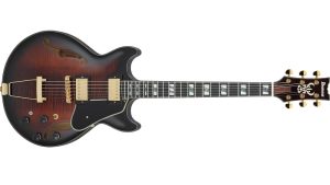 Ibanez　AMH100FM｜小振りなシェイプかつフル･ホロウ構造を実現したボディを持った数量限定販売モデル