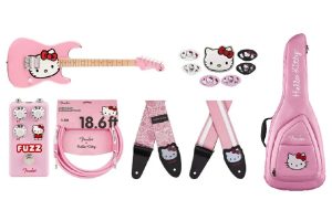 Fender/SquierよりHello Kittyコラボレーション製品が登場