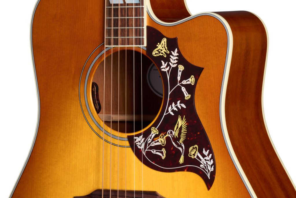 GibsonよりHummingbirdの最新カッタウェイモデル3機種が登場