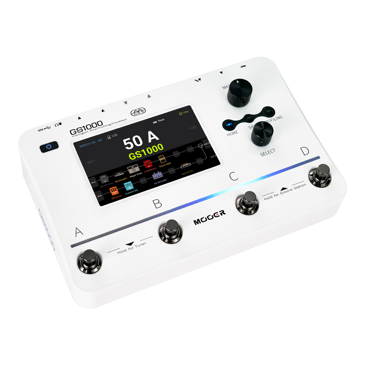 【保証書付（2026年3月、国内正規購入）MOOER GS1000 Mooerから5インチカラータッチスクリーン搭載マルチエフェクター
