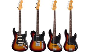 Fenderより3-Color Sunburstに高級感溢れるスパークルを付与した限定仕様のPlayer II ギター&ベースが限定登場