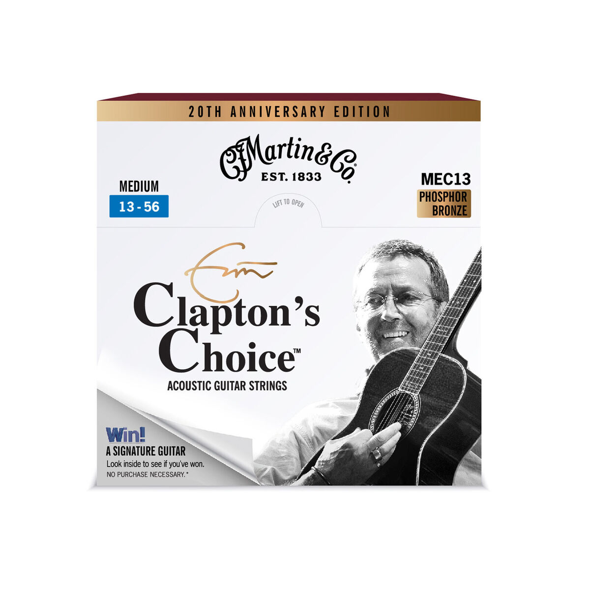 エリック・クラプトン愛用！Martin Clapton's Choice弦の発売20周年