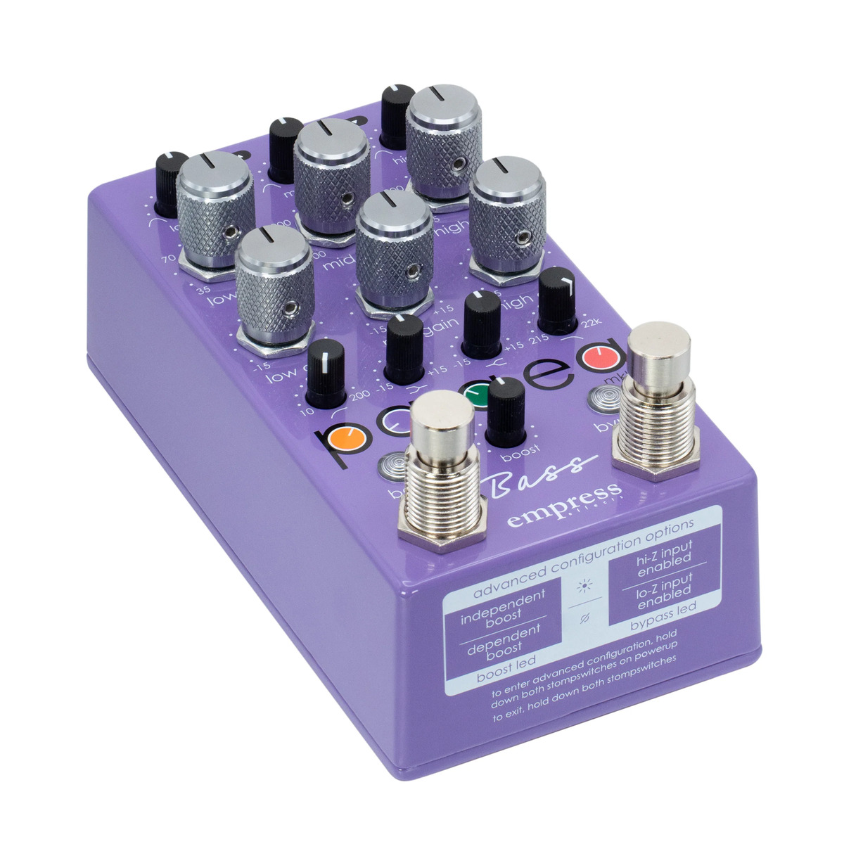 ベース Empress Effects Bass ParaEQ Empress Effectsから登場、ベース専用パラメトリックEQ「Bass ParaEq