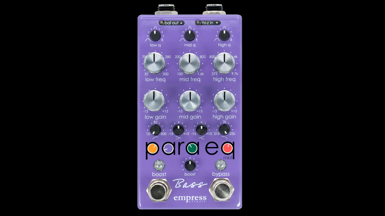 Empress Effectsから登場、ベース専用パラメトリックEQ「Bass ParaEq」