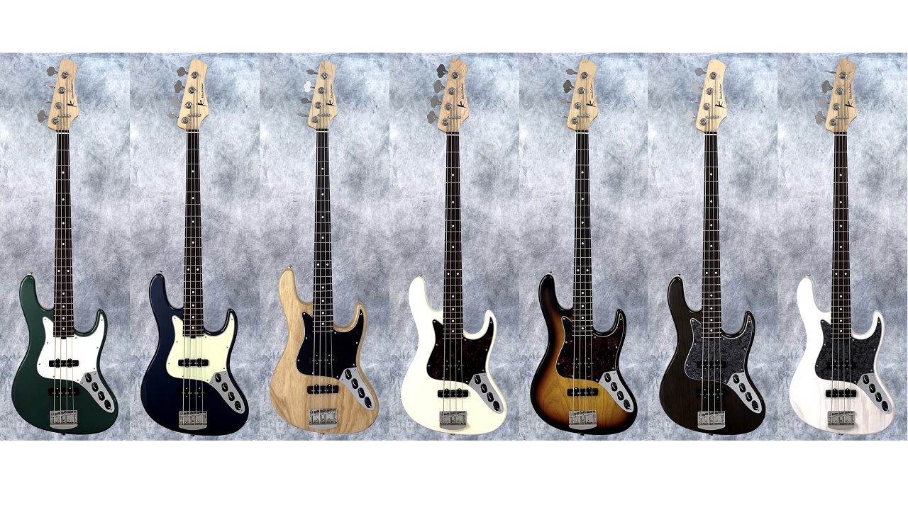 Kikuchi Guitars HermesシリーズよりAshボディ/Rosewood指板の4弦Bass「RV4 Ash」が登場
