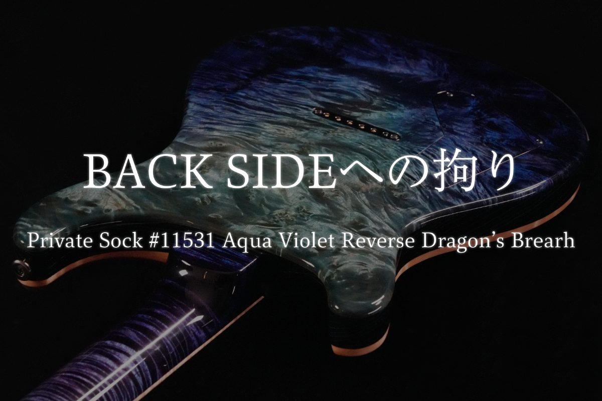 【BACK SIDEへの拘り】Private Sock #11531 Custom 24/Aqua Violet Reverse Dragon’s Breath｜バイヤー平林が綴る PRSという美学Vol.13【Paul Reed Smith】