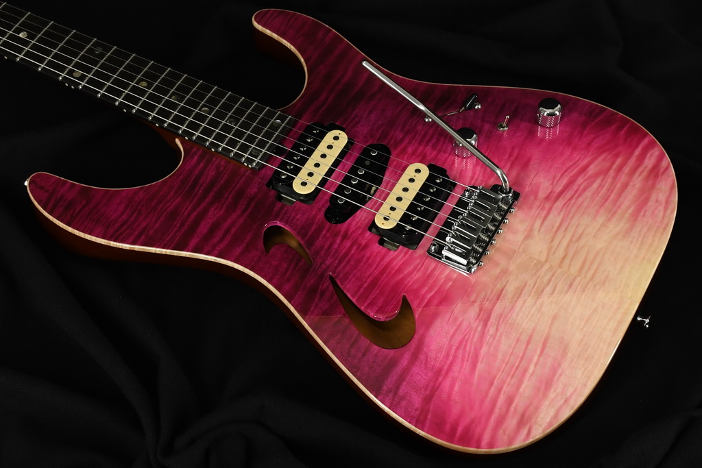 【8/7更新】魅惑のフレイム×ホロウボディ、T’s Guitars『DST-Hollow24 Mahogany‐Limited』