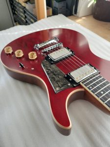 【楽器完成】フルホロウ構造のLPタイプSuzukaGuitarDesign/Rhetorica L13/PA信州ギター祭り2025