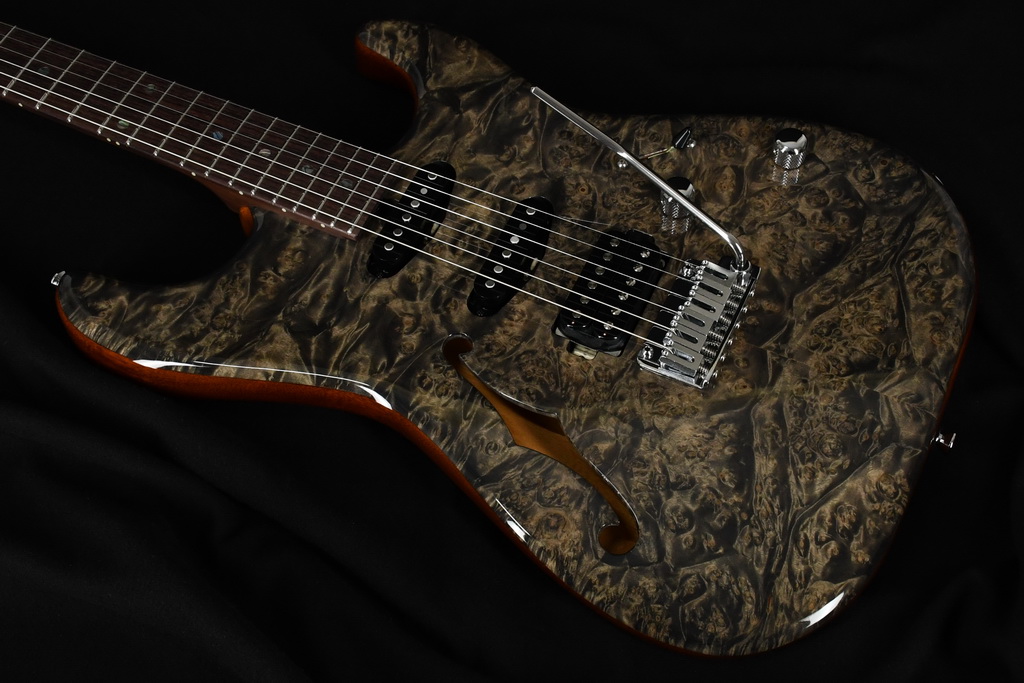 【8/19更新】バール&ローズネック&フルシェイプ T’s Guitars『ST-Hollow22 Roseneck 』