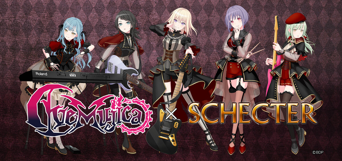 BanG Dream! Ave Mujica × SCHECTER コラボレーション製品が登場