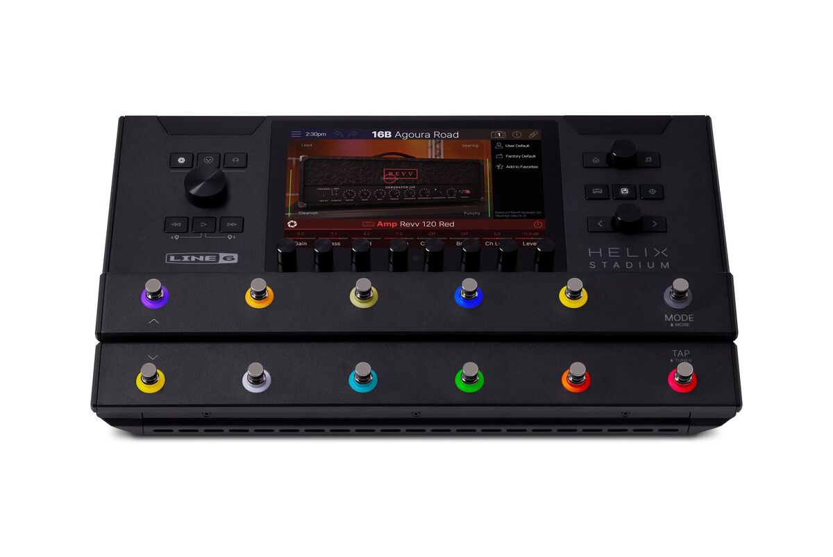Line 6 Helix Stadiumシリーズ登場｜高解像度タッチスクリーンとDSPで