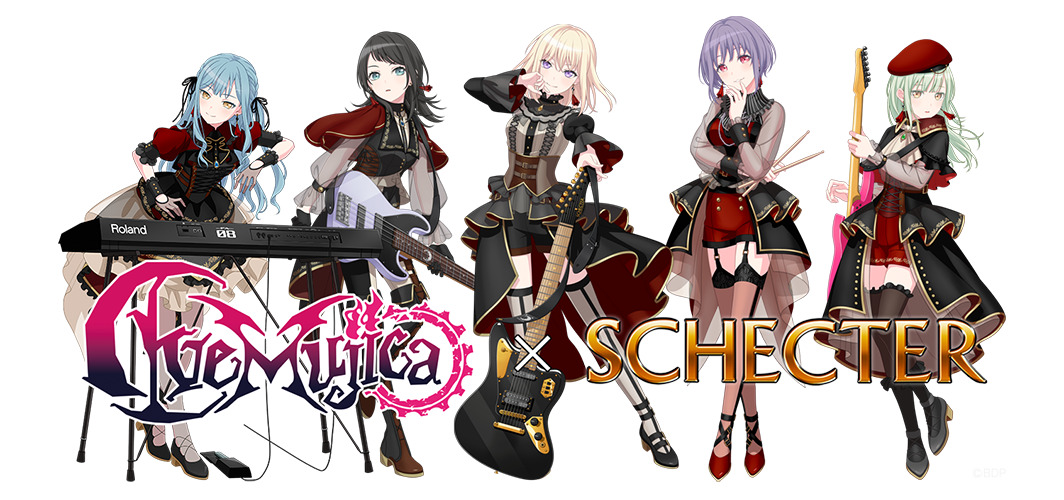BanG Dream! Ave Mujica × SCHECTER コラボレーション製品が登場