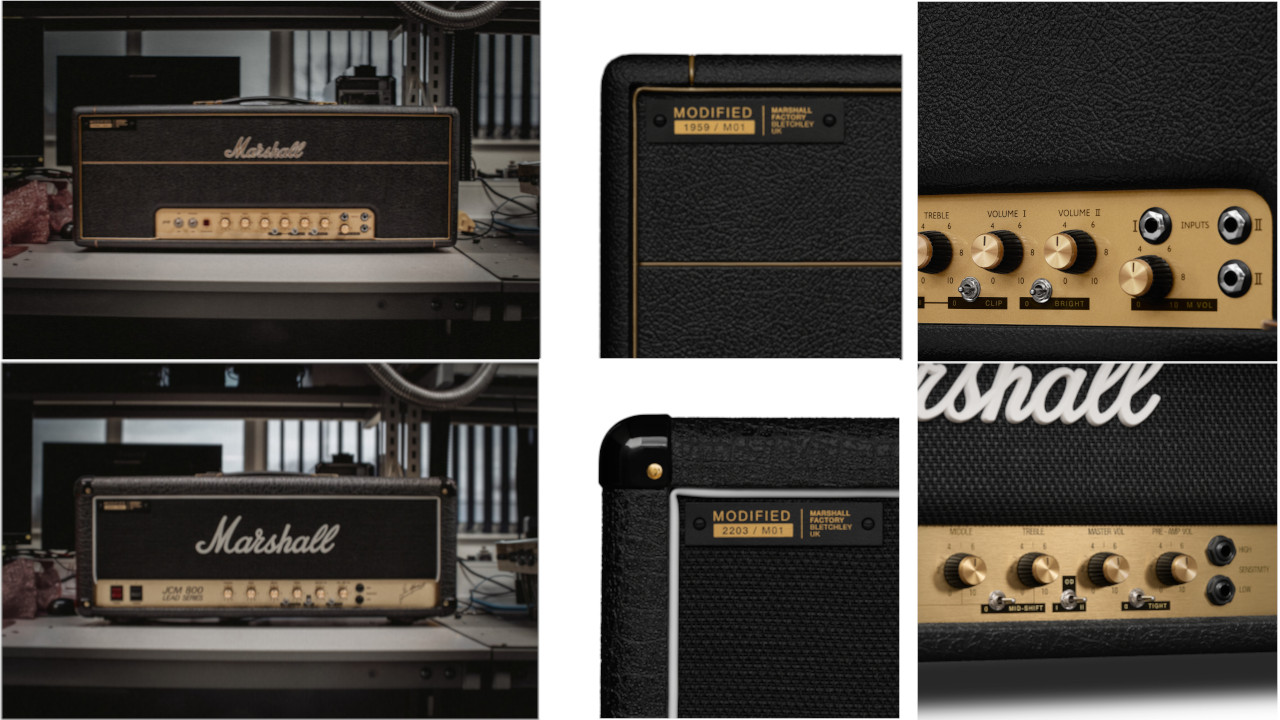 Marshall社が自らModified(改造)した1959と2203(JCM800)が登場