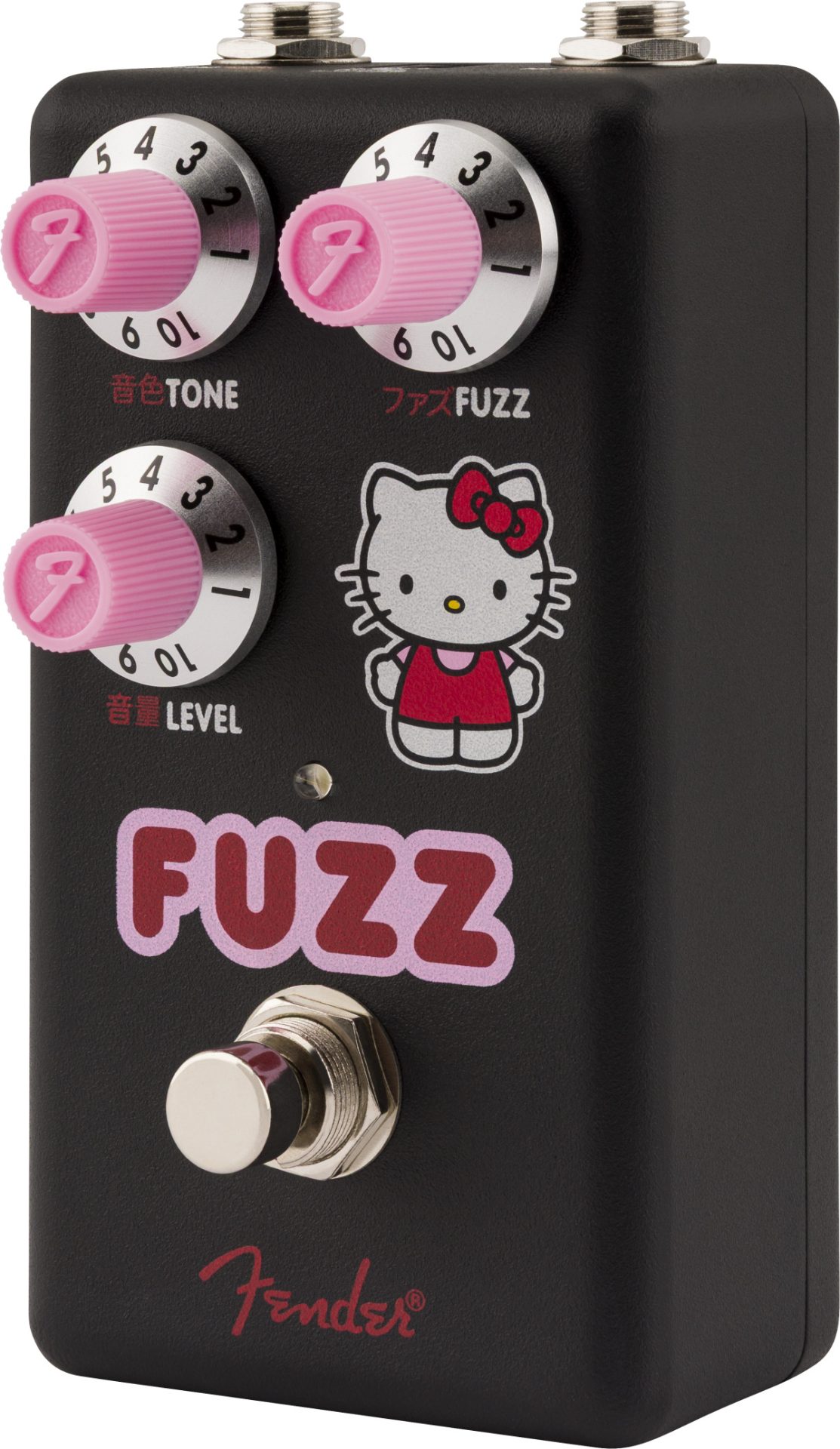 Fender x Hello Kitty Fuzz Pedal Black｜可愛らしさと轟音を兼ね備え