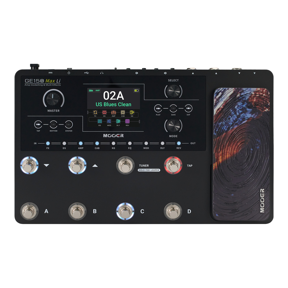 Mooer GE150 Max｜55種のアンプモデルを搭載した新世代マルチ