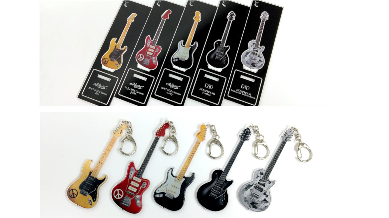 ESP　SUGIZO アクスタ&キーホルダーギターコレクション　第3弾が登場