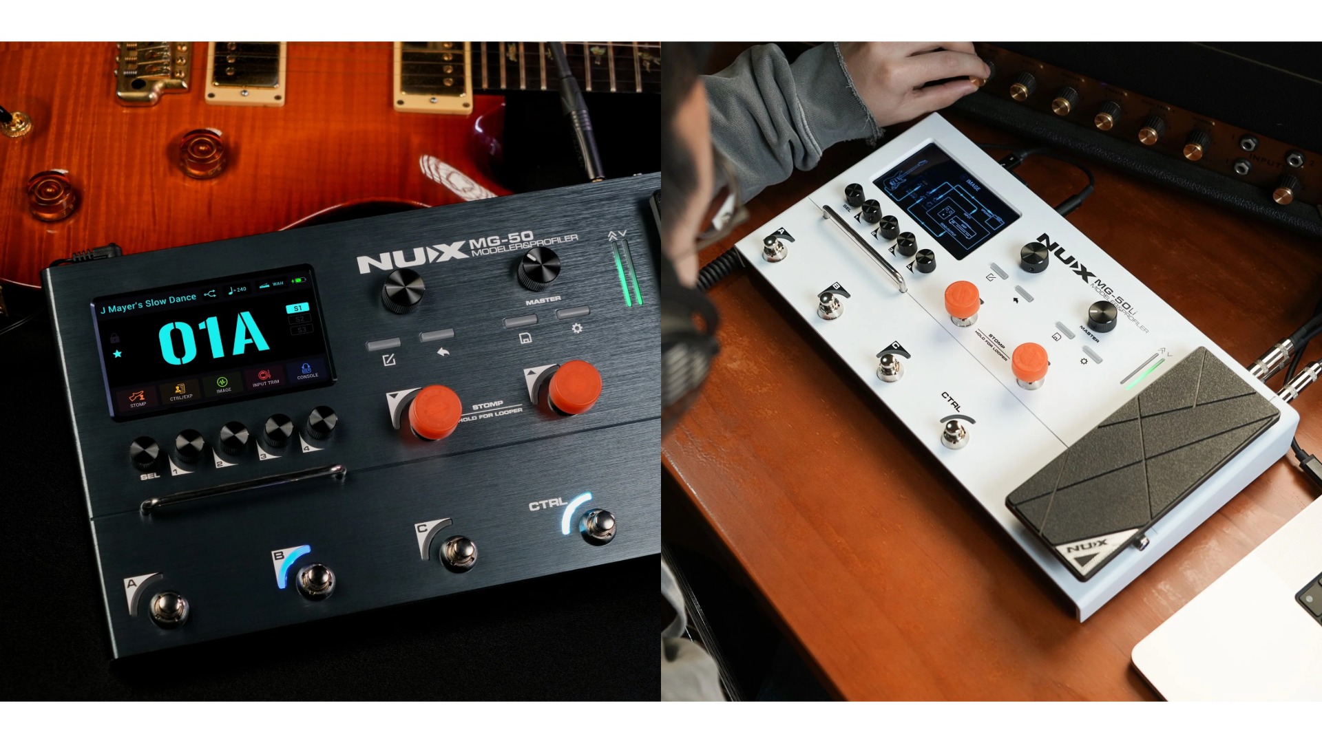 【新製品】NUXのフラッグシップ・マルチ「MG-50Li」が登場！バッテリー内蔵＆高精細液晶で音作りがさらに進化