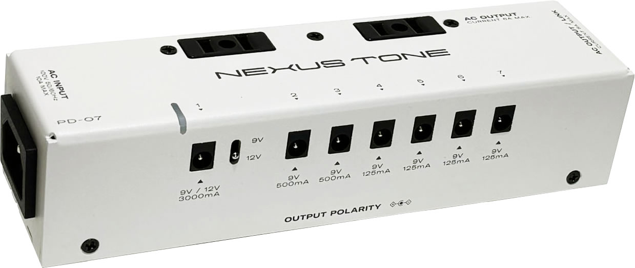 足元の電源トラブルを解消！大型プロセッサーからAC機器まで繋ぐ中枢パワーサプライ、NEXUS TONE「PD-07」が新発売！