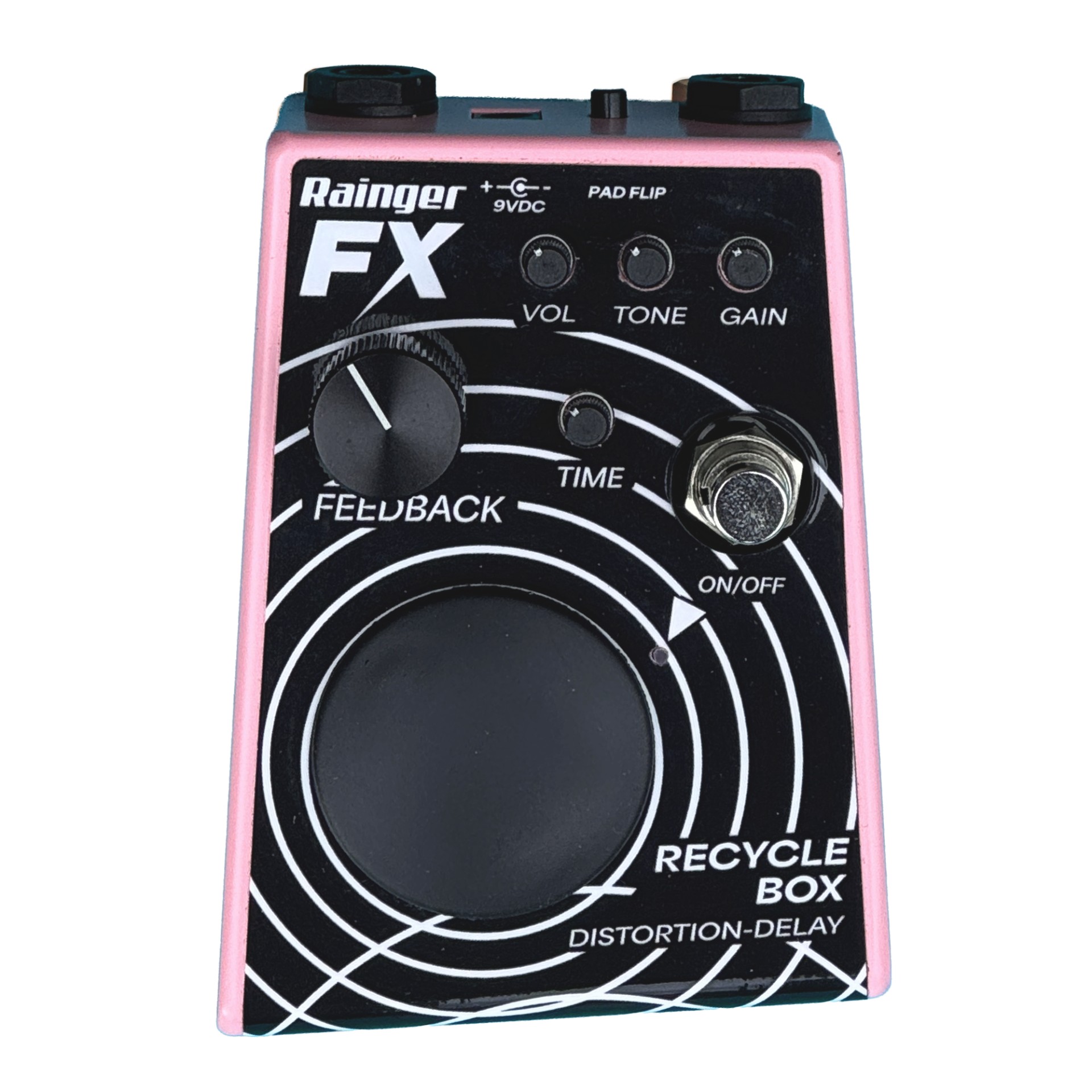 独自の非対称筐体に極上の歪みとデジタル・ディレイを凝縮！Rainger FX「Recycle Box」をチェック