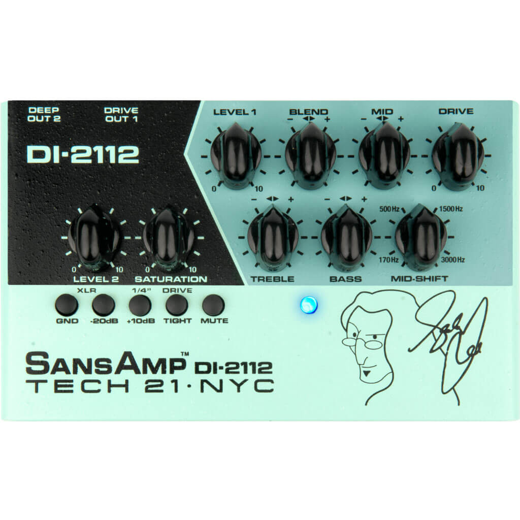 RUSH ゲディー・リーのトーンを足元で再現！TECH21「Geddy Lee DI-2112」が国内限定で再発