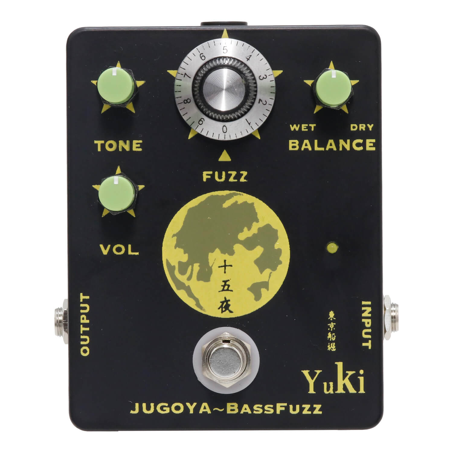 ベースの低音を活かした太い歪み！Yukiよりファズ・ディストーション「十五夜 -JUGOYA-」が登場
