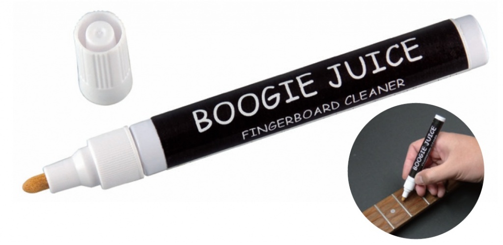【メンテナンス】ペンタイプの指板専用クリーナーBoogie Juice登場！