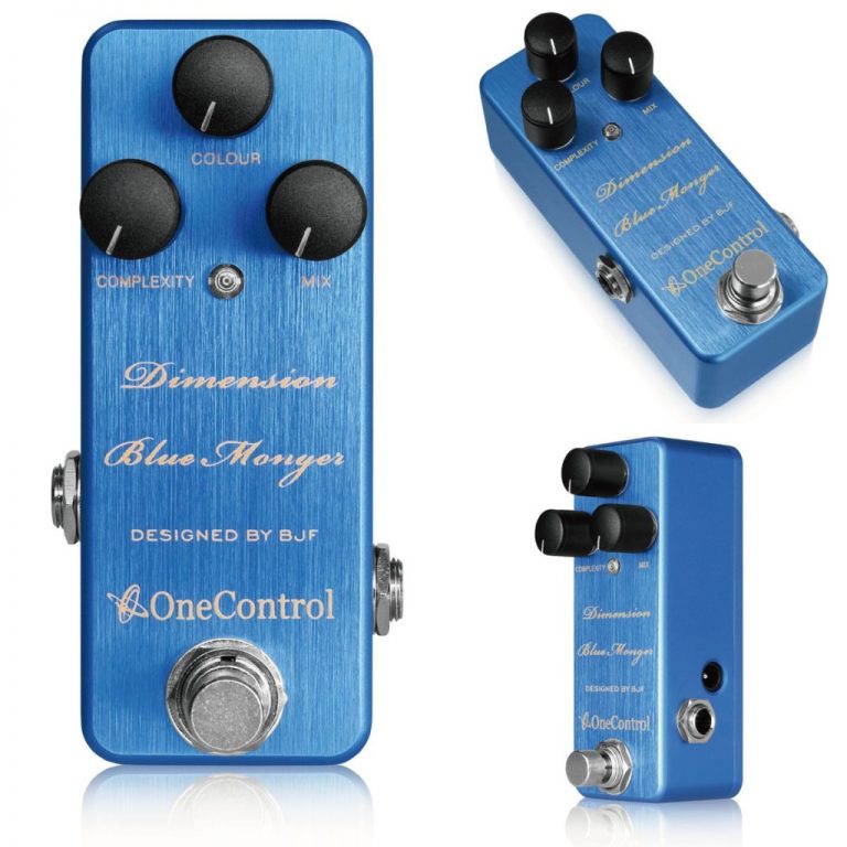 【モジュレーション】One Control “水”からインスピレーションを受けた全く新しいモジュレーションエフェクト “Dimension Blue Monger”