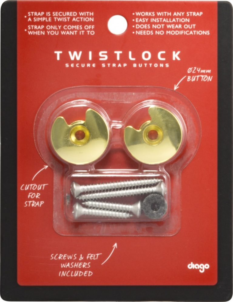 【ストラップピン】TwistLock ストラップが外れにくいTwist LockにGoldカラー・ラインナップ