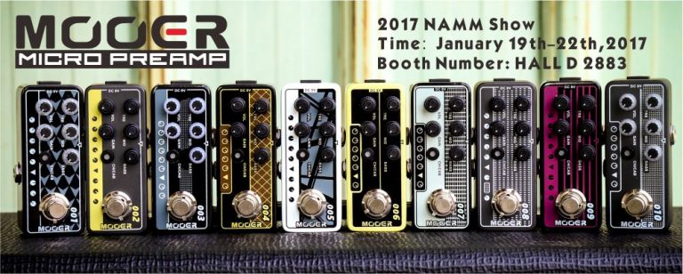 【NAMM2017：プリアンプ】MOOERからMicroサイズのプリアンプ、その名もスバリ“MICRO PREAMP”