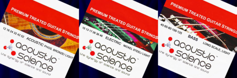 【弦】acoustic science社 トリートメントを施したギター・ベース弦発売