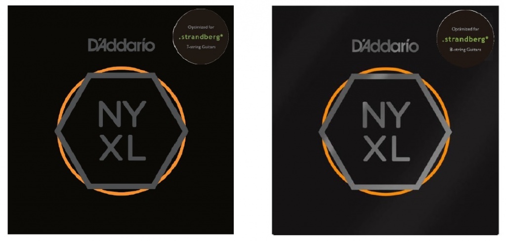 【エレキギター弦】D’Addario .strandberg* 7弦、8弦ギター専用NYXLセット弦 発売