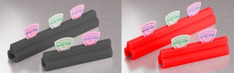【ピックホルダー】”RIVER FORD” マイクスタンド/卓上用に新カラー グレー・レッド追加