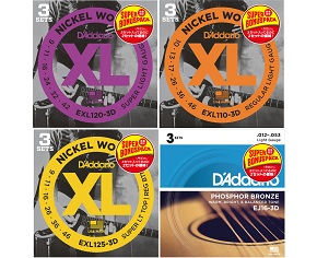 【ギター弦】-D’Addario- 定番弦の3セットが2セット分の価格で買えちゃう!?　～Bonus Pack限定発売～　
