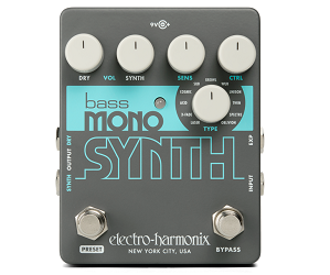 【NAMM2019:ベース用シンセ】Electro Harmonixから11モード搭載の”Bass Mono Synth” 登場