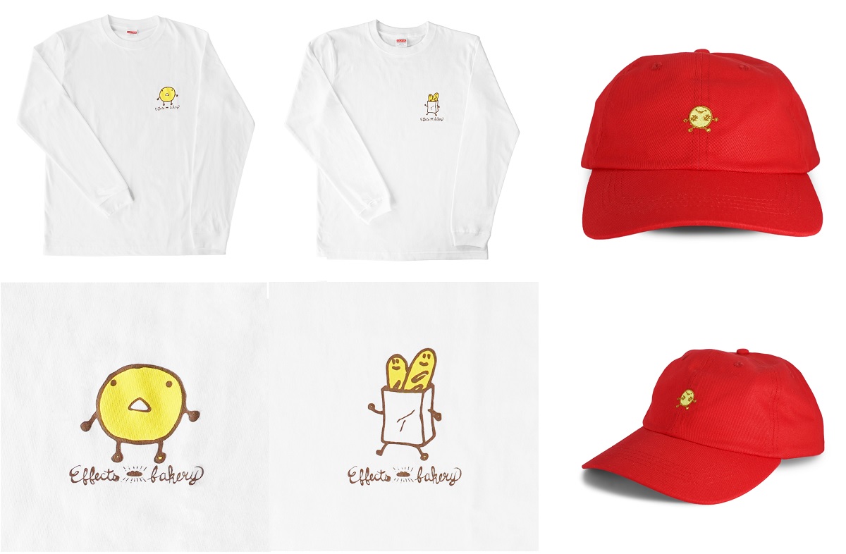 Effects Bakery　Tシャツ & キャップ｜エフェクター各モデルのキャラクターが描かれたカワイイグッズが登場！