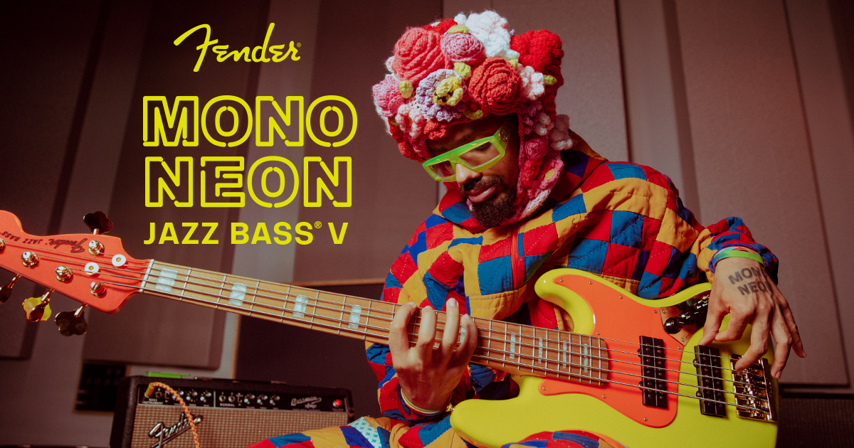 Fender　MonoNeon Jazz Bass® V｜個性的なベーシスト、Mononeon氏のシグネイチャー・モデル