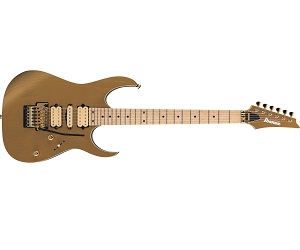 【エレキギター】-Ibanez-2018楽器フェア出展記念特別企画「GOLD COLLECTION」より、金色に統一された”RG657AHM(GDF)”限定発売！