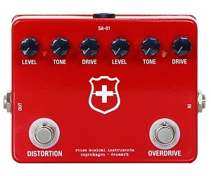 【歪み】-REUSS-Klon CentaurとRATのサーキットを一体化した2 in 1ペダル”Swiss Army Knife”発売！
