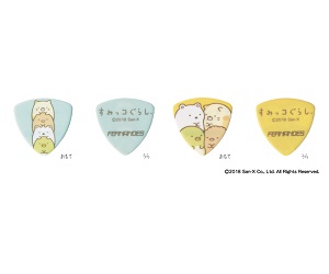 【ピック】-FERNANDES-「隅っこが好き」という気持ちをテーマに作られたキャラクター「すみっコぐらし」がプリントされたカワイイピック登場！