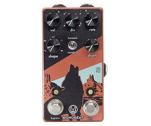 【トレモロ】-WALRUS AUDIO-2つのモード、5タイプのLFO波形を設定可能なトレモロペダル”MONUMENT V2″登場！