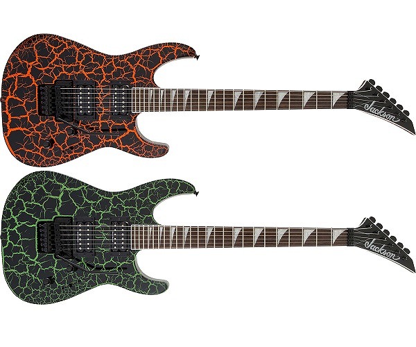 【エレキギター】-Jackson-ステージ映えするクラックルペイントを施した”Soloist SLX Crackle”発売！
